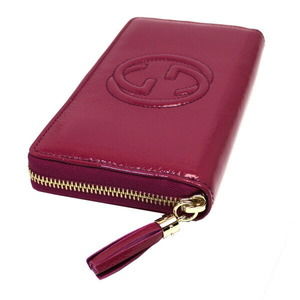 Gucci Patent Wallet Soho Zip Long Zip Leather Soft